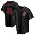 Johmsee A.Diamondbacks #8 James McCann Player Black Replica Alternate Stitched Jersey