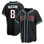 Johmsee A.Diamondbacks #8 James McCann Player Black Replica Fashion Out Stitched Jersey