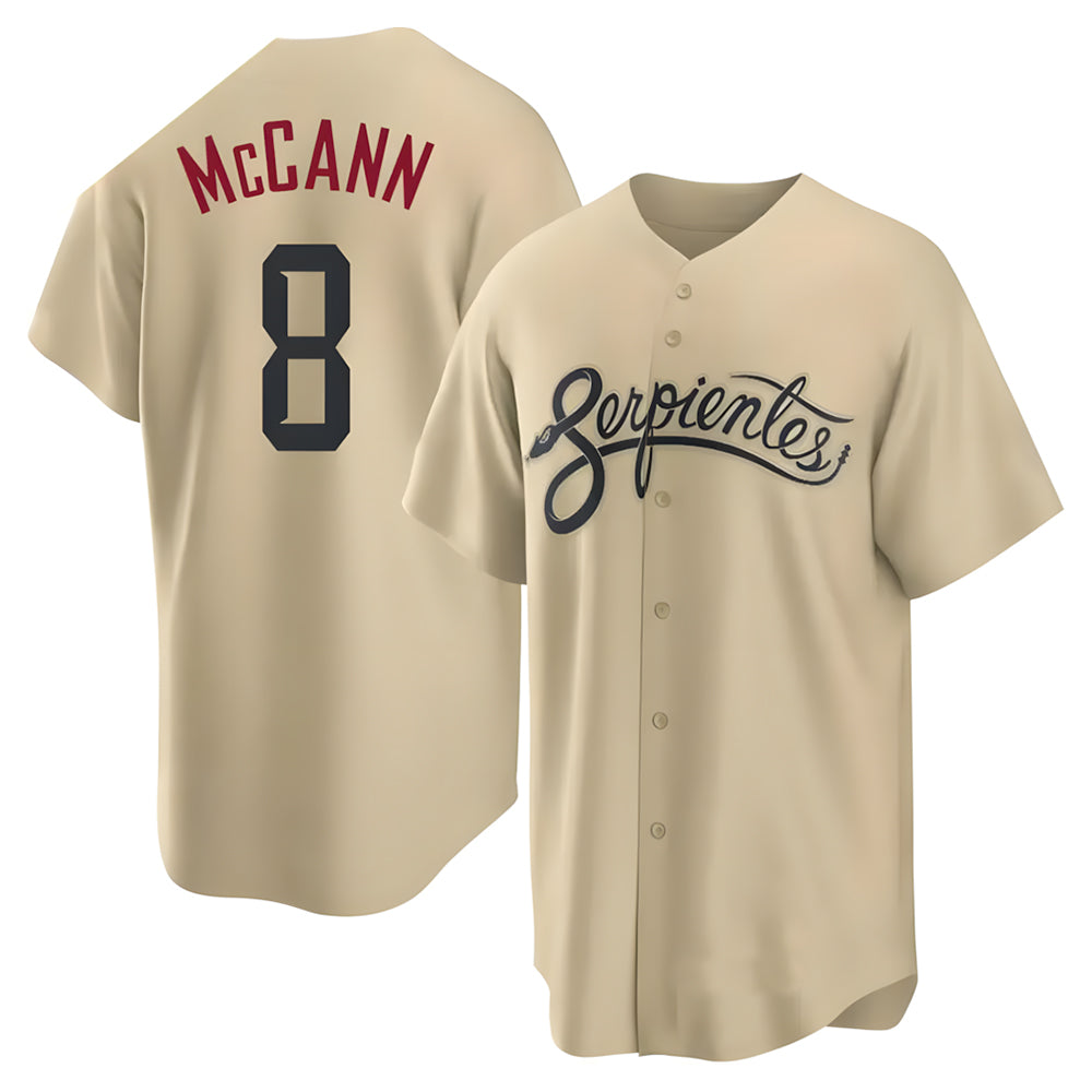 Johmsee A.Diamondbacks #8 James McCann Player Gold Replica 2026 City Connect Cool Stitched Jersey