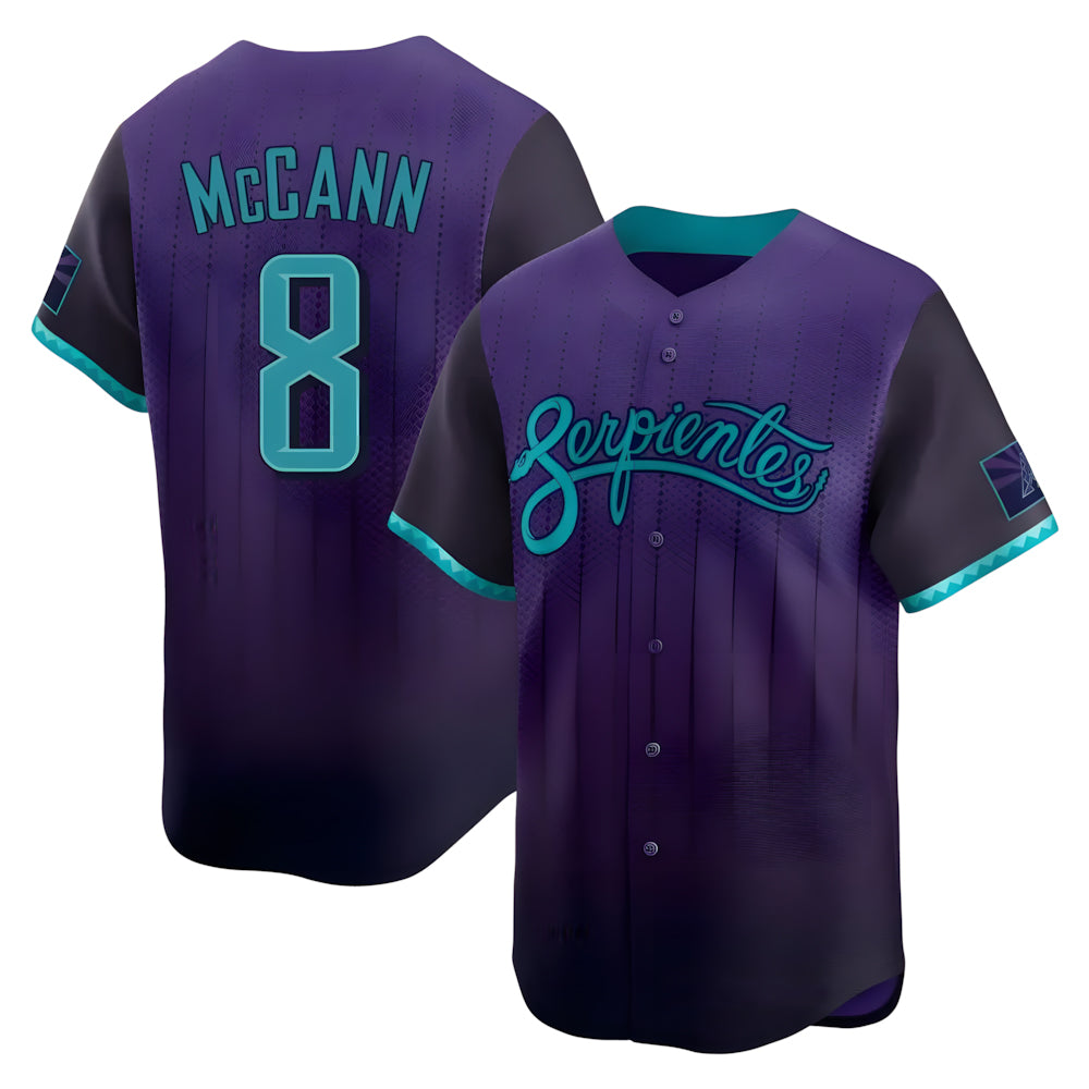 Johmsee A.Diamondbacks #8 James McCann Player Purple Limited 2026 City Connect Stitched Jersey