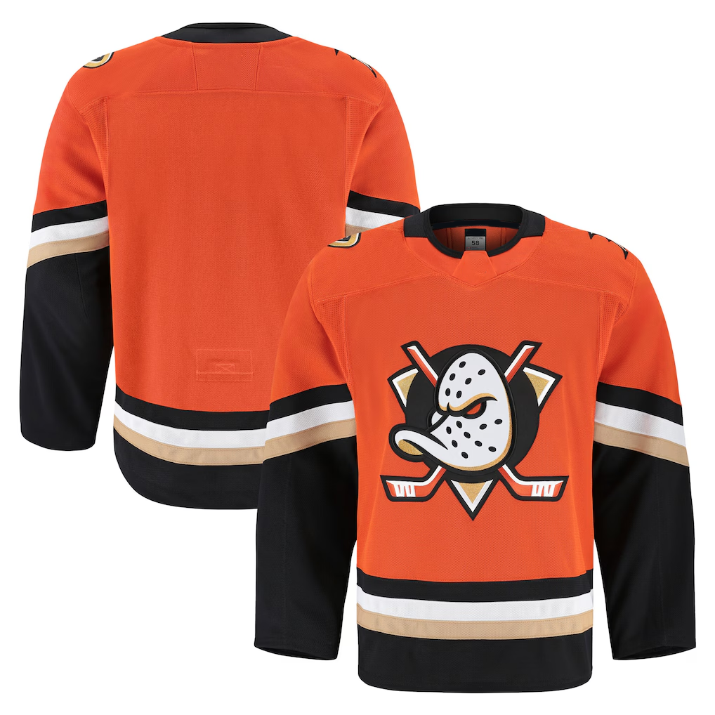 Johmsee A.Ducks Orange Home Authentic Pro Jerseys