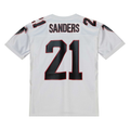 Johmsee A.Falcons 1991 #21 Deion Sanders Mitchell & Ness White Authentic Throwback Retired Player Stitched Puhic Jersey