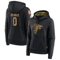 Johmsee A.Falcons #0 Divine Deablo Player Black Salute to Service Hoodies Stitched Jerseys
