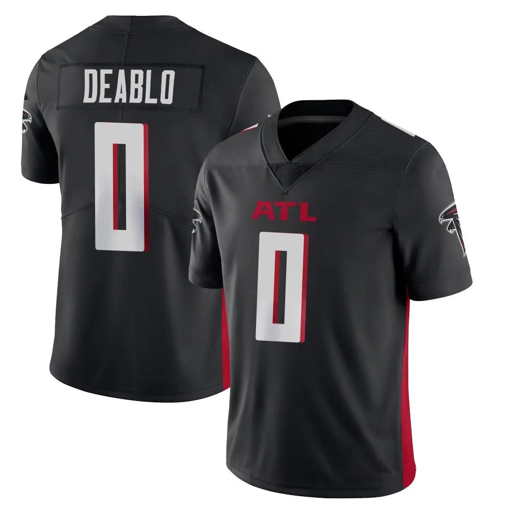 Johmsee A.Falcons #0 Divine Deablo Player Black Vapor Limited Home Game Stitched Jerseys
