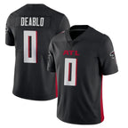 Johmsee A.Falcons #0 Divine Deablo Player Black Vapor Limited Home Game Stitched Jerseys