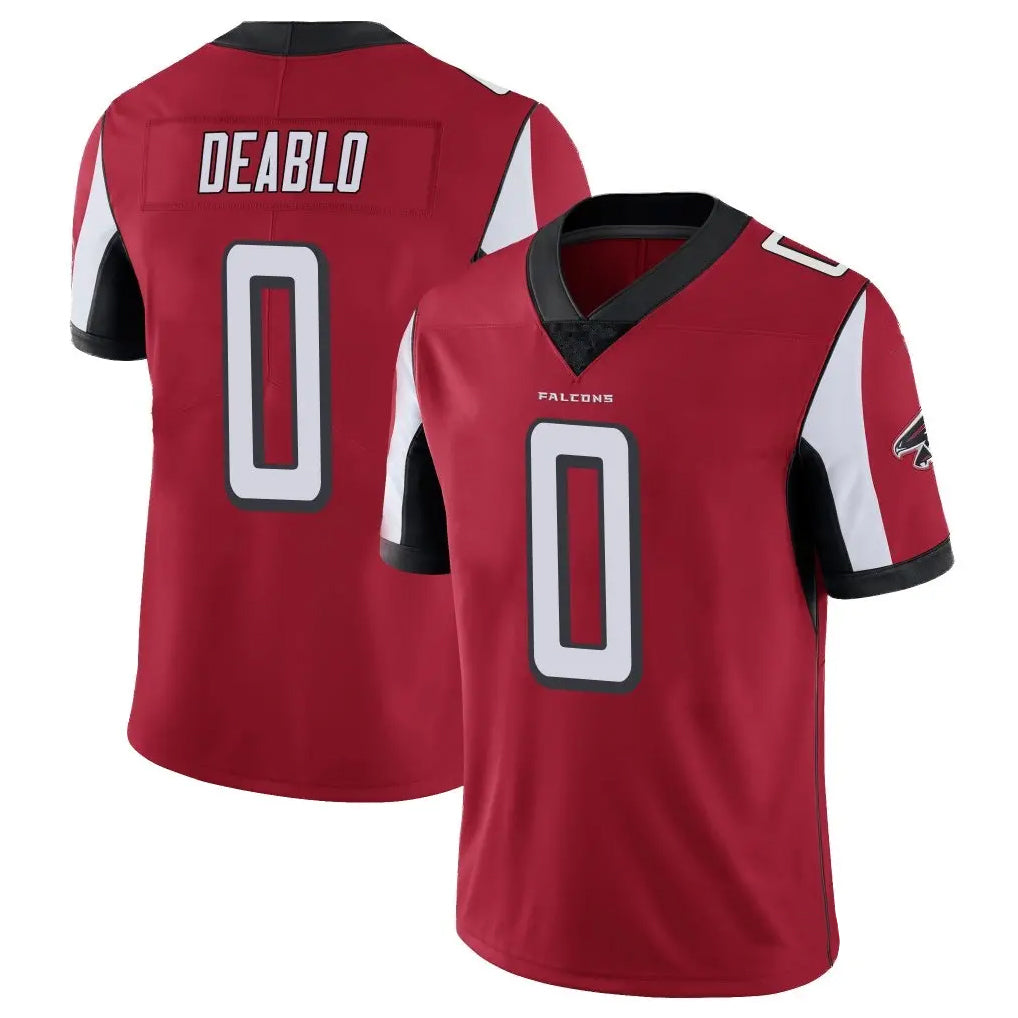 Johmsee A.Falcons #0 Divine Deablo Player Red Color Vapor Untouchable Limited Home Game Stitched Jerseys