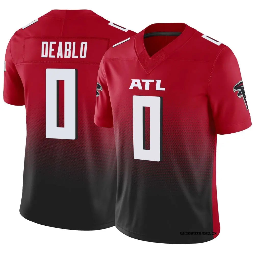 Johmsee A.Falcons #0 Divine Deablo Player Red Vapor F.U.S.E. Limited Home Game Stitched Jerseys