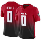 Johmsee A.Falcons #0 Divine Deablo Player Red Vapor F.U.S.E. Limited Home Game Stitched Jerseys