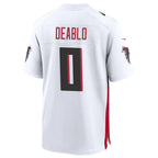 Johmsee A.Falcons #0 Divine Deablo Player White Home Game Stitched Jerseys
