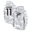 Johmsee A.Falcons #11 Jalon Walker Player Arctic Camo Salute to Service Limited Hoodie Stitched Jerseys