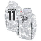 Johmsee A.Falcons #11 Jalon Walker Player Arctic Camo Salute to Service Limited Hoodie Stitched Jerseys