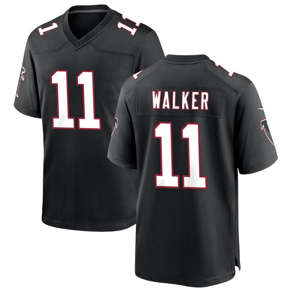 Johmsee A.Falcons #11 Jalon Walker Player Black Throwback Game Stitched Jerseys