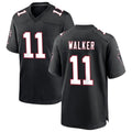 Johmsee A.Falcons #11 Jalon Walker Player Black Throwback Game Stitched Jerseys