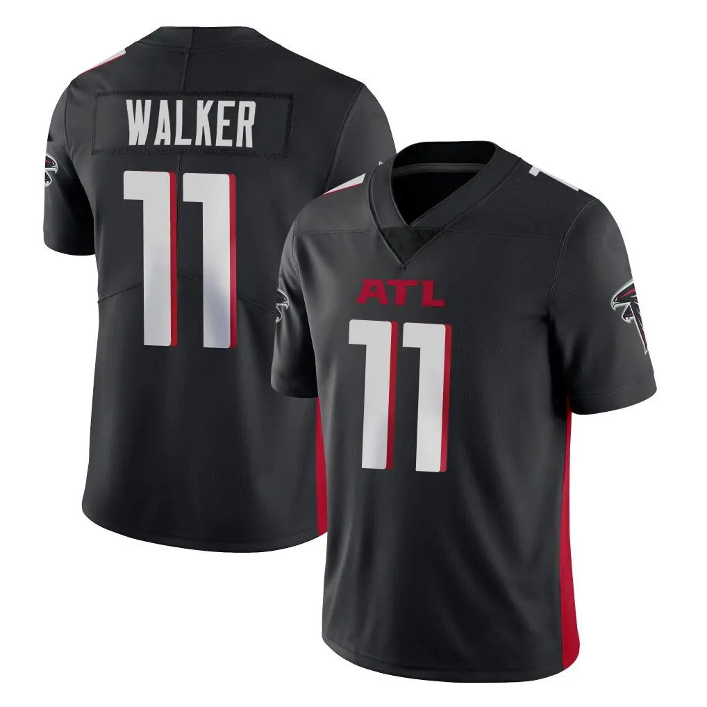 Johmsee A.Falcons #11 Jalon Walker Player Black Vapor Untouchable Limited Home Game Stitched Jerseys