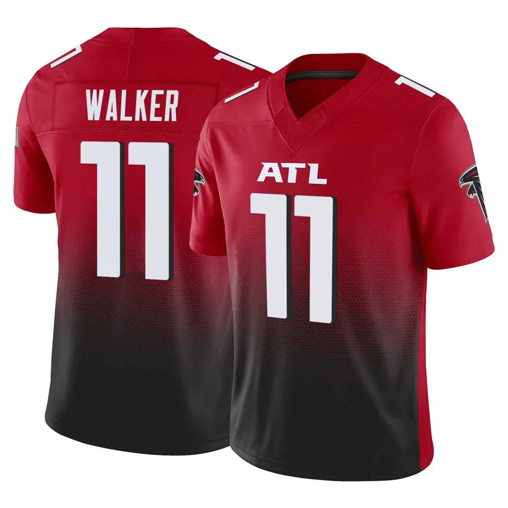 Johmsee A.Falcons #11 Jalon Walker Player Red Vapor F.U.S.E. Limited Stitched Jerseys