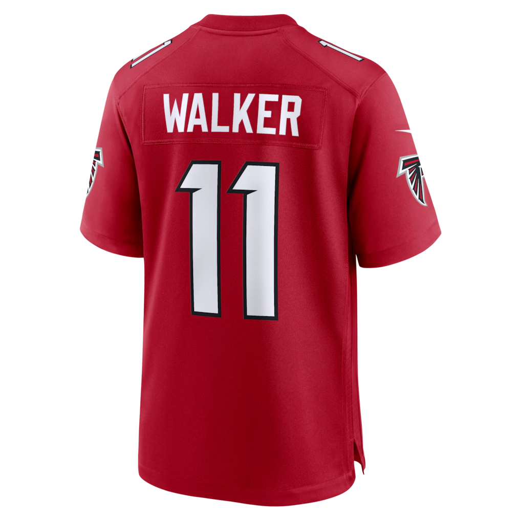 Johmsee A.Falcons #11 Jalon Walker Red Game Stitched Jerseys