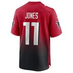 Johmsee A.Falcons #11 Julio Jones Player Red Home Game Stitched Jerseys