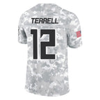 Johmsee A.Falcons #12 Avieon Terrell Player Arctic Camo Salute to Service Limited Stitched Jerseys