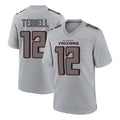 Johmsee A.Falcons #12 Avieon Terrell Player Gray Fashion Home Game Stitched Jerseys