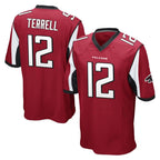 Johmsee A.Falcons #12 Avieon Terrell Player Red Color Vapor Home Game Stitched Jerseys