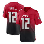Johmsee A.Falcons #12 Avieon Terrell Player Red Home Game Stitched Jerseys