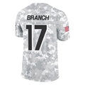 Johmsee A.Falcons #17 Zachariah Branch Player Arctic Camo Salute to Service Limited Stitched Jerseys