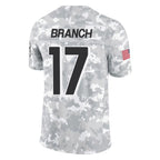 Johmsee A.Falcons #17 Zachariah Branch Player Arctic Camo Salute to Service Limited Stitched Jerseys