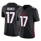 Johmsee A.Falcons #17 Zachariah Branch Player Black Alternate Vapor F.U.S.E. Limited Stitched Jerseys