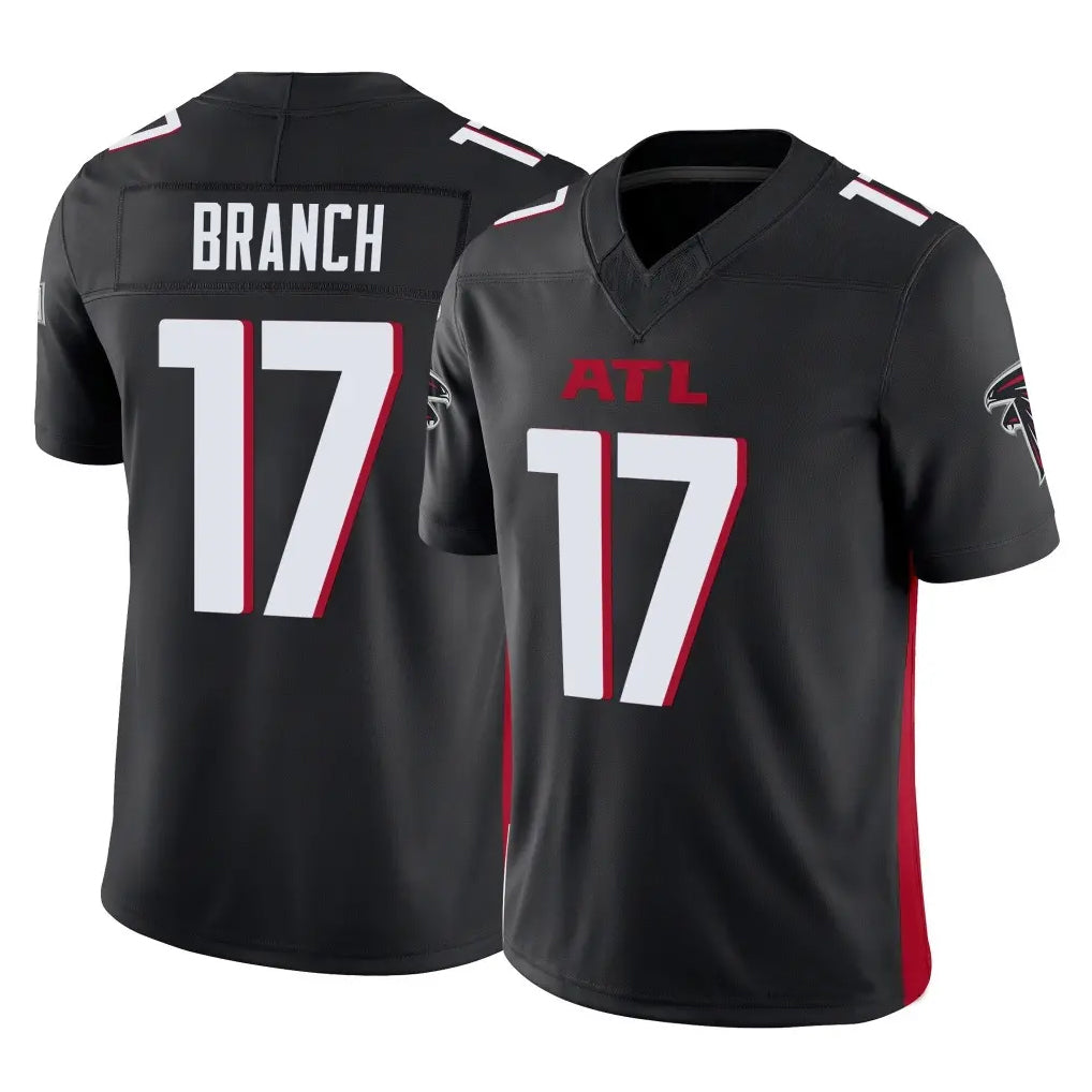 Johmsee A.Falcons #17 Zachariah Branch Player Black Alternate Vapor F.U.S.E. Limited Stitched Jerseys
