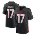 Johmsee A.Falcons #17 Zachariah Branch Player Black Home Game Stitched Jerseys
