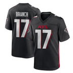 Johmsee A.Falcons #17 Zachariah Branch Player Black Home Game Stitched Jerseys