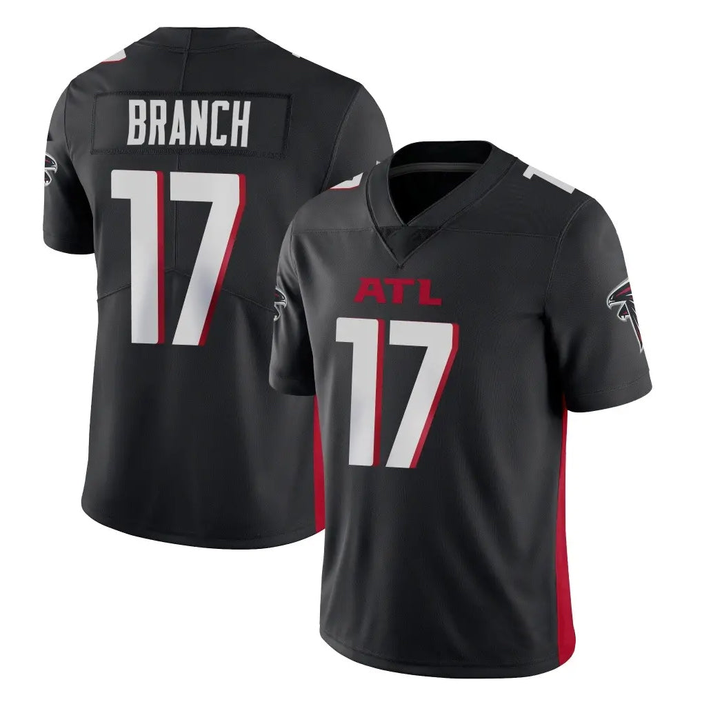 Johmsee A.Falcons #17 Zachariah Branch Player Black Vapor Untouchable Limited Home Game Stitched Jerseys