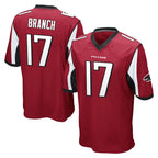 Johmsee A.Falcons #17 Zachariah Branch Player Red Color Vapor Home Game Stitched Jerseys