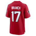 Johmsee A.Falcons #17 Zachariah Branch Player Red Home Game Stitched Jerseys