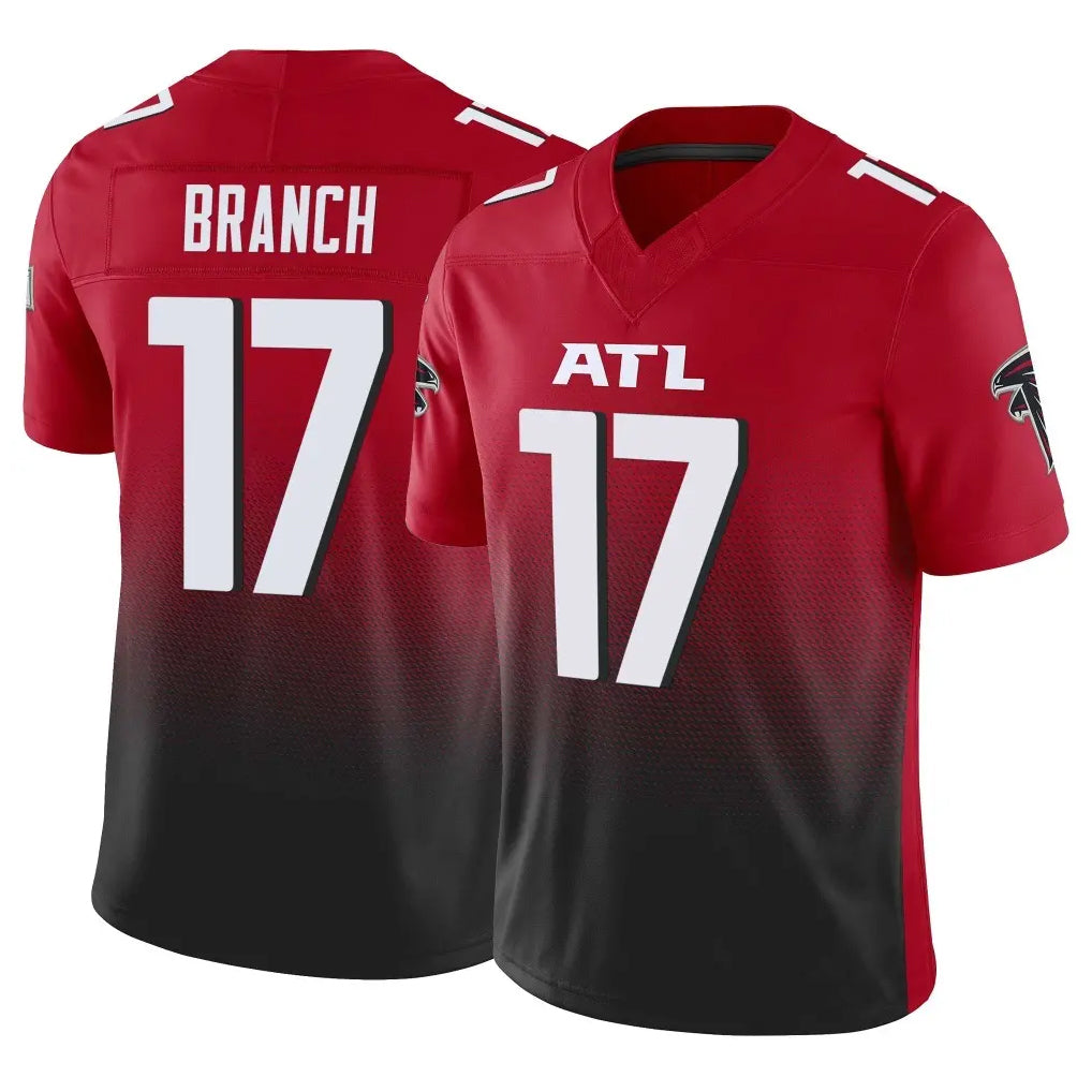 Johmsee A.Falcons #17 Zachariah Branch Player Red Vapor F.U.S.E. Limited Stitched Jerseys