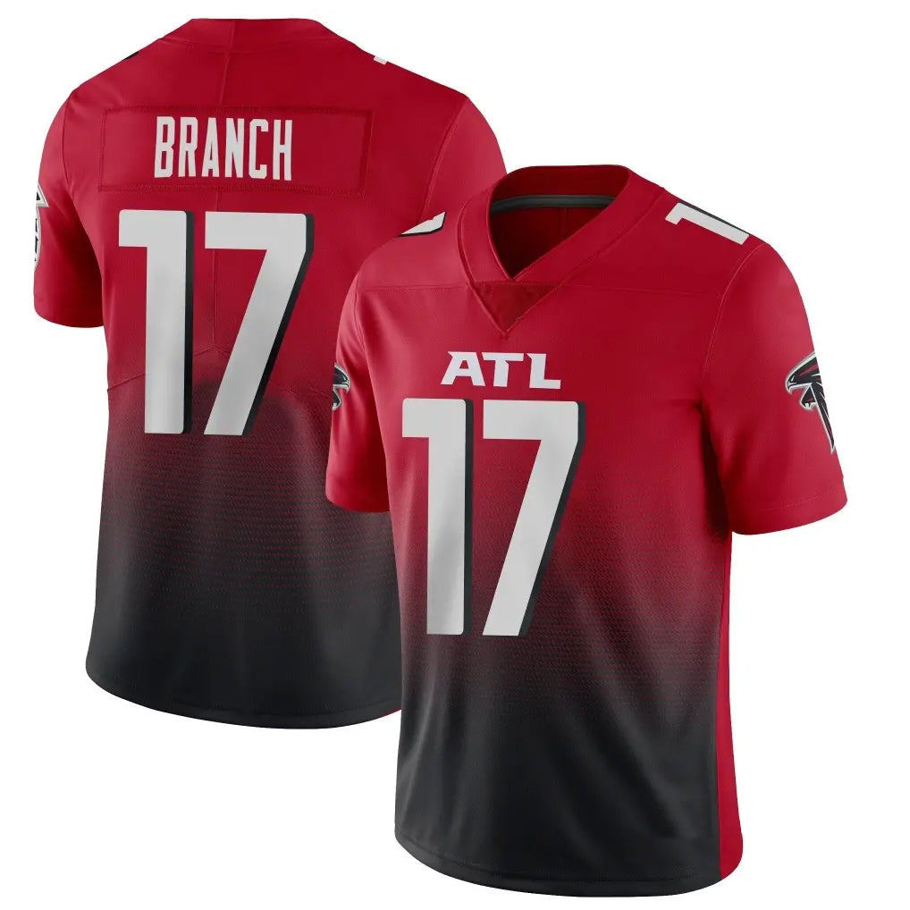 Johmsee A.Falcons #17 Zachariah Branch Player Red Vapor Untouchable Limited Home Game Stitched Jerseys