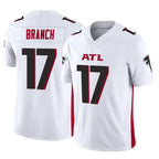 Johmsee A.Falcons #17 Zachariah Branch Player White Vapor F.U.S.E. Limited Stitched Jerseys