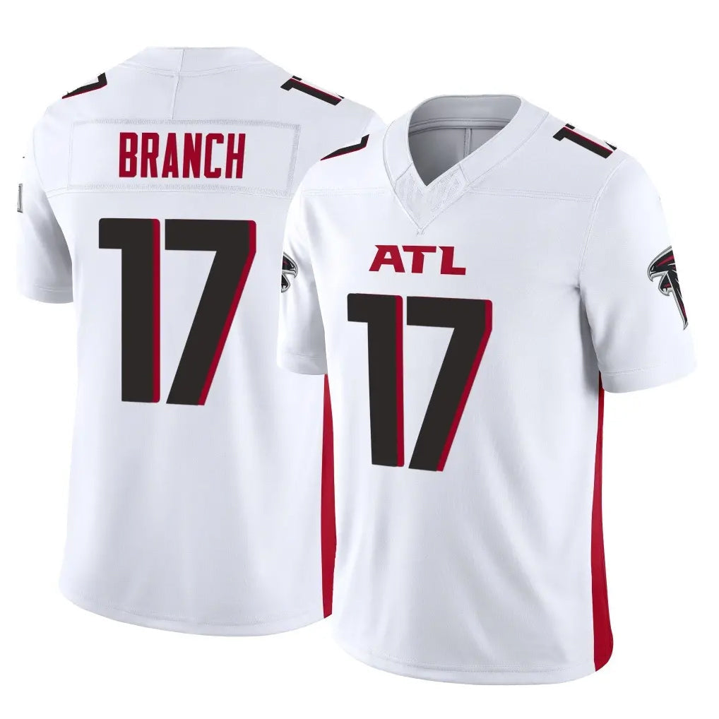 Johmsee A.Falcons #17 Zachariah Branch Player White Vapor F.U.S.E. Limited Stitched Jerseys