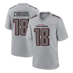 Johmsee A.Falcons #18 Kirk Cousins Branch Player Gray Fashion Home Game Stitched Jerseys