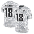 Johmsee A.Falcons #18 Kirk Cousins Player Arctic Camo Salute to Service Limited Stitched Jerseys