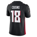 Johmsee A.Falcons #18 Kirk Cousins Player Black Vapor F.U.S.E. Limited Stitched Jerseys