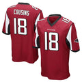 Johmsee A.Falcons #18 Kirk Cousins Player Red Color Vapor Home Game Stitched Jerseys
