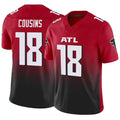 Johmsee A.Falcons #18 Kirk Cousins Player Red Vapor F.U.S.E. Limited Stitched Jerseys