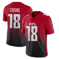 Johmsee A.Falcons #18 Kirk Cousins Player Red Vapor Untouchable Limited Home Game Stitched Jerseys