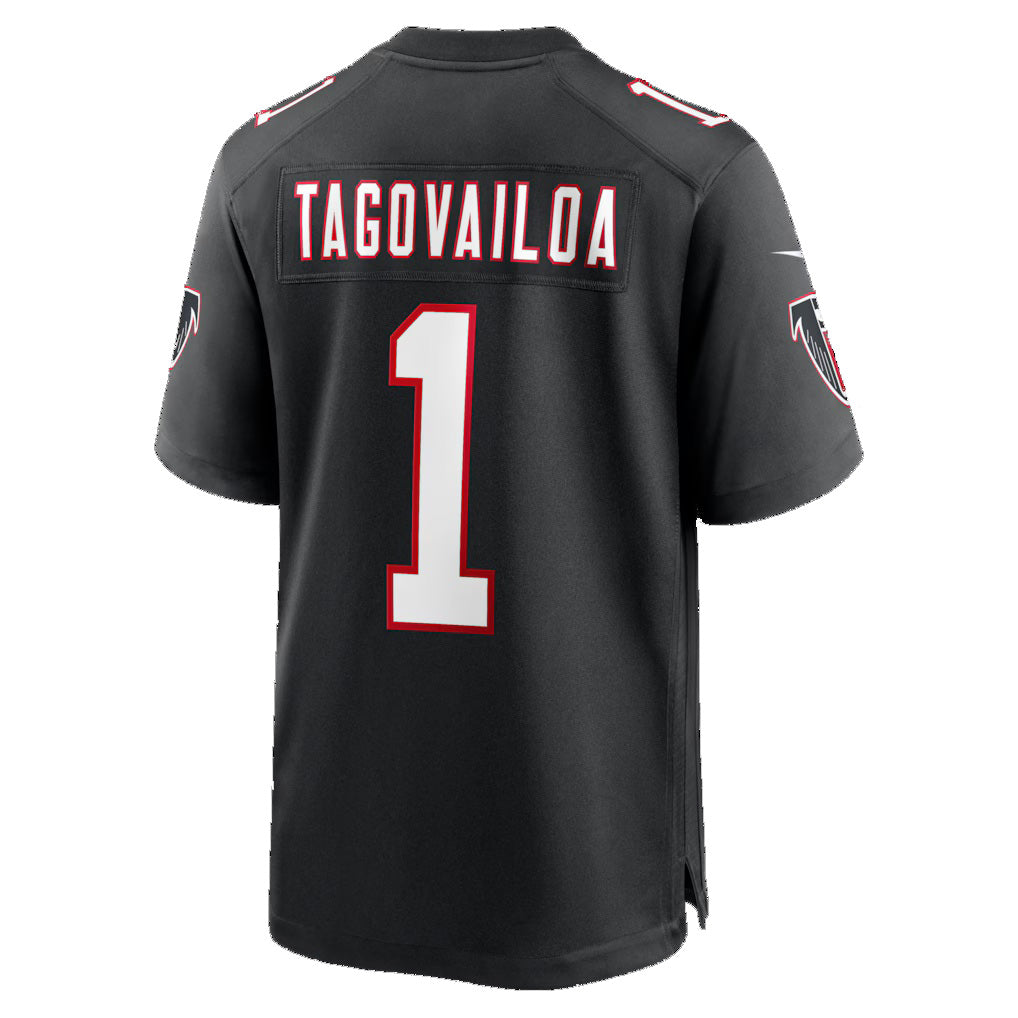 Johmsee A.Falcons #1 Tua Tagovailoa Black Alternate Game Stitched Jerseys