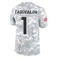 Johmsee A.Falcons #1 Tua Tagovailoa Player Camo Salute to Service Limited Stitched Jerseys