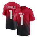 Johmsee A.Falcons #1 Tua Tagovailoa Player Red Home Game Stitched Jerseys