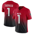 Johmsee A.Falcons #1 Tua Tagovailoa Player Red Vapor Untouchable Limited Home Game Stitched Jerseys