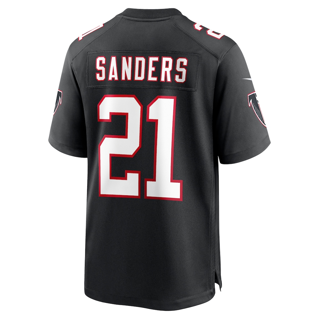 Johmsee A.Falcons #21 Deion Sanders Black Retired Player Alternate Game Stitched Jerseys
