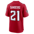 Johmsee A.Falcons #21 Deion Sanders Red Retired Player Game Stitched Jerseys